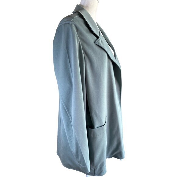 Athleta Eastbound Blazer Size 20 Minamilisitc Soft Green Travel Jacket #986273 N - Picture 3 of 10